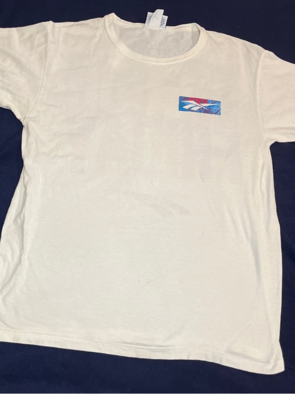 Vintage 90s Reebok Thank Goodness It's Friday White T-shirt USA Made Small